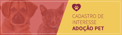 Banner cadastro para adoção de Pets